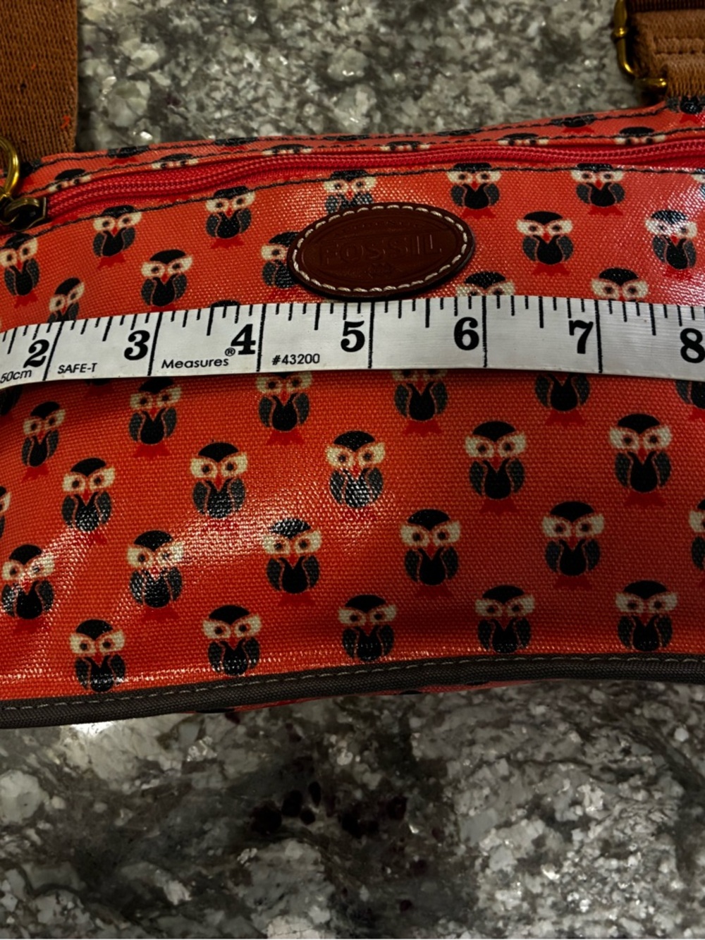 Fossil Owl Print Crossbody - Picture 8 of 15
